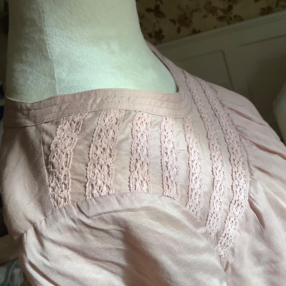 Boden Cotton Blouse Dusty Pink us size 8, uk size 12 - Picture 4 of 8